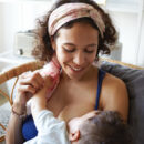 Mother breastfeeding her baby