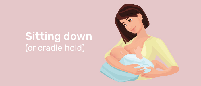 Breastfeeding sitting down