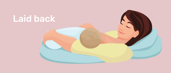 Breastfeeding laying back
