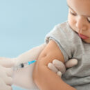 Baby receiving a vaccination