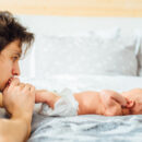 Father with baby